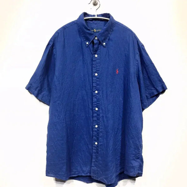 [BUNJANG] Polo Ralph Lauren 100% Linen Short Sleeve Shirt / 폴로랄프로렌 린넨100% 반팔 셔츠