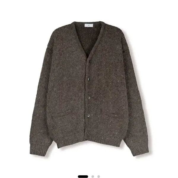 [BUNJANG] Steady Everywear Donegal Mohair Tweed Cardigan (Brown) / 스테디에브리웨어 SEW 도네갈 모헤어 트위드 가디건 (브라운)