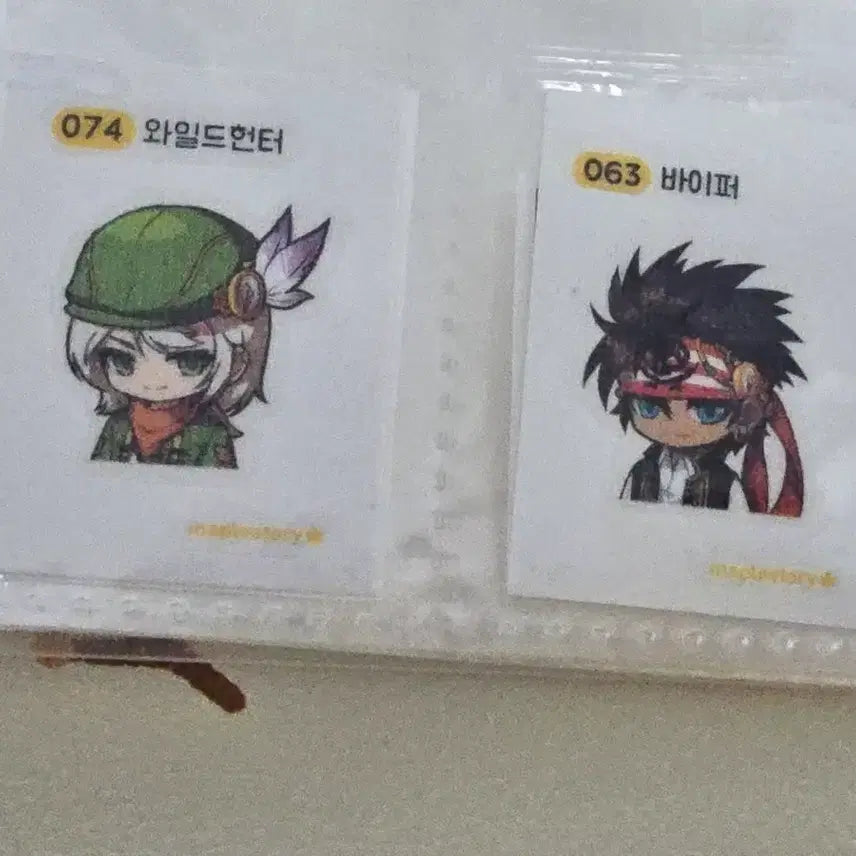 [BUNJANG] MapleStory Vesper Wild Hunter Tteobokki Seals Bundle Set / 메이플스토리 바이퍼 와일드헌터 띠부씰 일괄