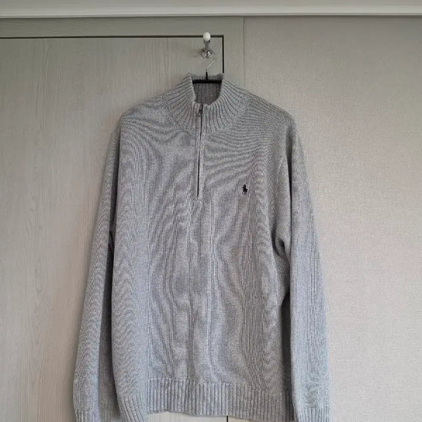 [BUNJANG] Polo Ralph Lauren Half Zip Cotton Quarter Zip Mock Neck Sweater XL / 폴로 랄프로렌 하프집업 코튼 쿼터 지퍼 모크넥 스웨터 XL