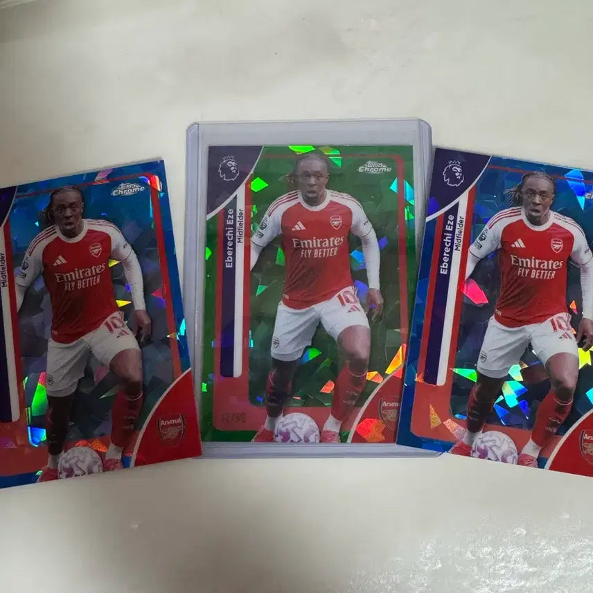 [BUNJANG] Topps Chrome Sapphire Arsenal Eze 99 Limited + Base 2 Cards / 탑스크롬 사파이어 아스날 에제 99한정+베이스 2장
