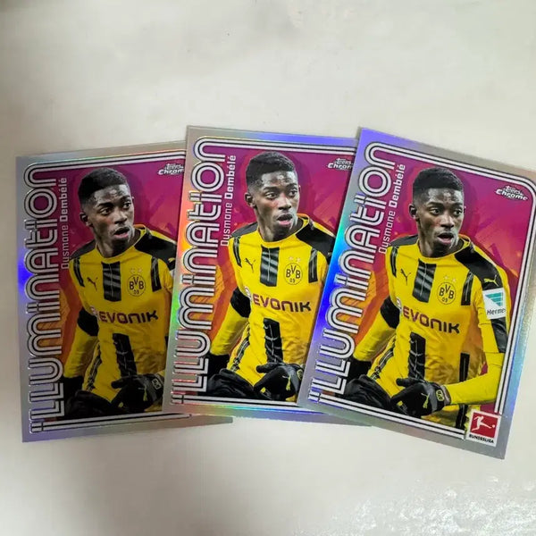 [BUNJANG] Borussia Dortmund Ousmane Dembélé Football Card Bundle (3 Cards) / 도르트문트 뎀벨레 축구카드 일괄3장