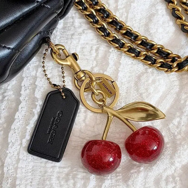 [BUNJANG] Coach Cherry Charm Keychain / 정품/코치 체리 참 키링[4가지색상]