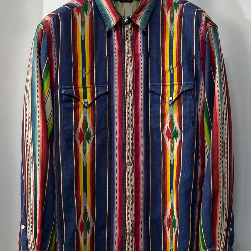 [BUNJANG] Polo Ralph Lauren Aztec Southwestern Shirt / 폴로 랄프로렌 콘초 아즈텍 인디언 사우스 웨스턴 셔츠