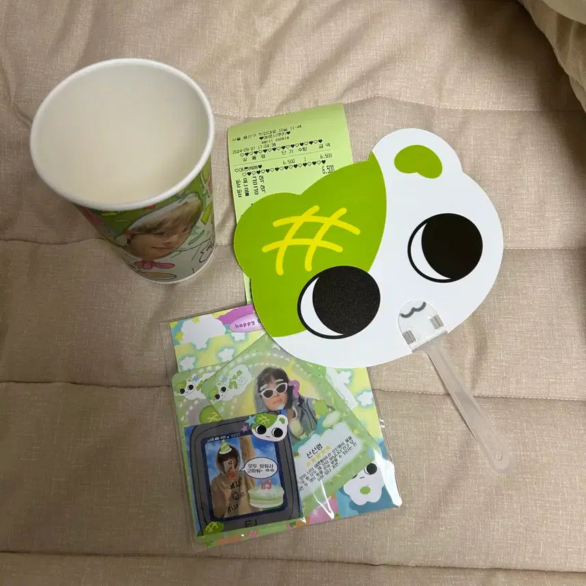 [BUNJANG] ENHYPEN EJ Birthday Cafe Special Benefit Melon Bread Fan / 앤팀 의주 생일카페 생카 특전 메론빵의 쭈인장