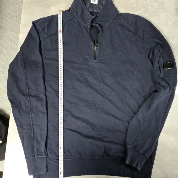 [BUNJANG] CP Company Navy Half-Zip Sweatshirt / 씨피컴퍼니 네이비 하프집업 맨투맨