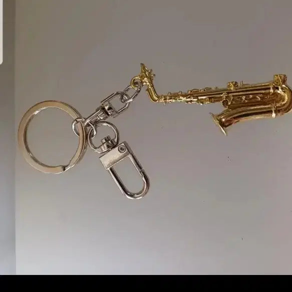 [BUNJANG] Brass Saxophone Keychain / 황동 색소폰 키링 열쇠고리