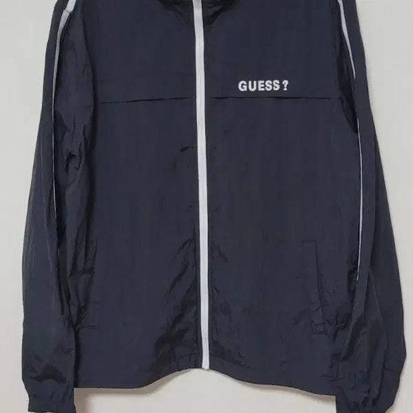 [BUNJANG] Guess Windbreaker Jacket XL Black Nylon / [새상품]게스 바람막이 XL 블랙