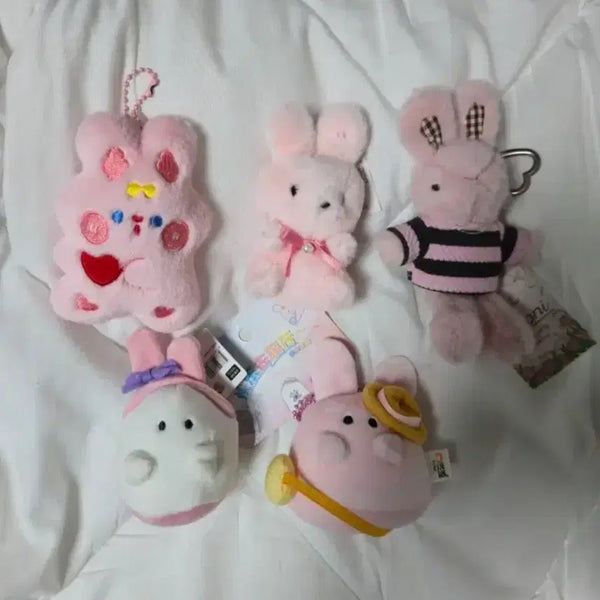 [BUNJANG] Rabbit Plush Keychain Bundle / 열쇠고리 키링 인형 토끼 일괄 인형모음 토끼인형