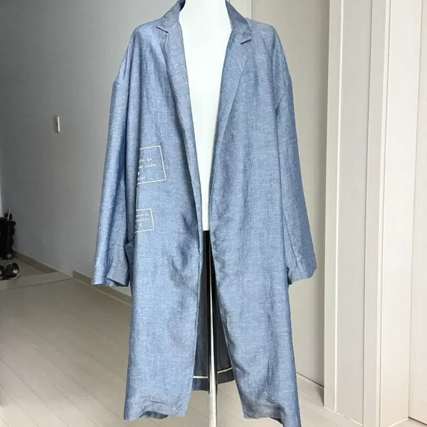 [BUNJANG] Coming Step Blue Trench Coat / 커밍스탭 Coming step 블루 트렌치