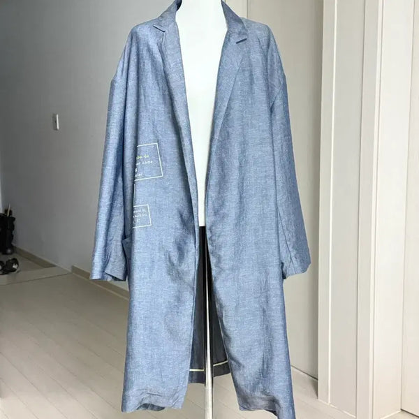 [BUNJANG] Coming Step Blue Trench Coat / 커밍스탭 Coming step 블루 트렌치
