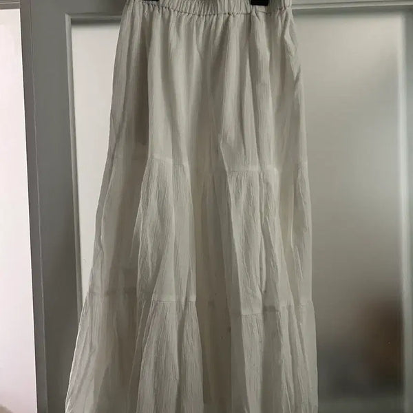 [BUNJANG] White Long Skirt Vintage / 화이트 롱치마 | 빈티지