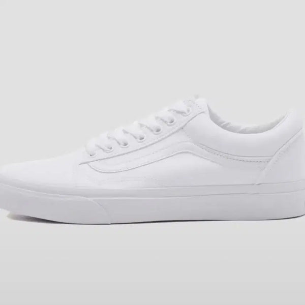 [BUNJANG] Vans Old Skool True White Sneakers / 반스 올드스쿨 트루 화이트
