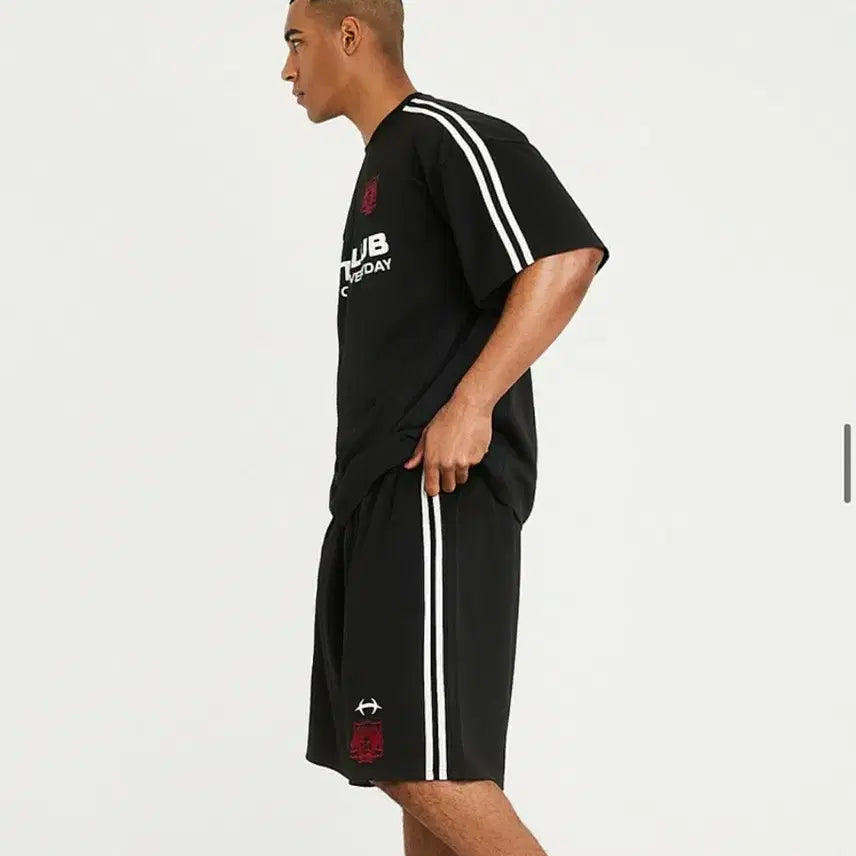 [BUNJANG] HDEX Binding Mesh Track Over Half Pants Black (M) / (단종매물) HDEX 바인딩 매쉬 트랙 오버 하프팬츠 블랙 (M)