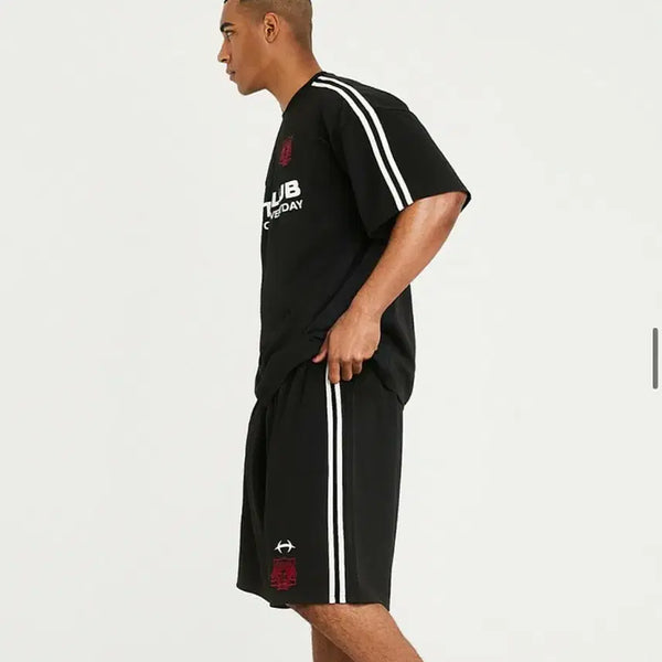 [BUNJANG] HDEX Binding Mesh Track Over Half Pants Black (M) / (단종매물) HDEX 바인딩 매쉬 트랙 오버 하프팬츠 블랙 (M)
