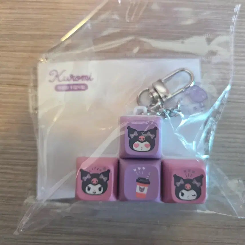 [BUNJANG] 7-Eleven Kuromi Keycap Keychain / 세븐일레븐 쿠로미 키캡키링