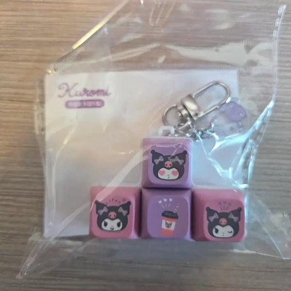 [BUNJANG] 7-Eleven Kuromi Keycap Keychain / 세븐일레븐 쿠로미 키캡키링
