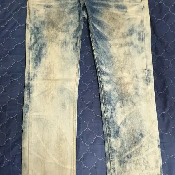 [BUNJANG] DPSR Slim Stretch Vintage Bleach Washing Denim Pants (M) / (희귀매물) DPSR 슬림 스트레치 빈티지 블리치워싱 데님팬츠 (M)