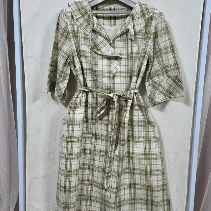 [BUNJANG] Beanpole Ruffle Point Long Dress / 빈폴러플포인트롱원피스(90)