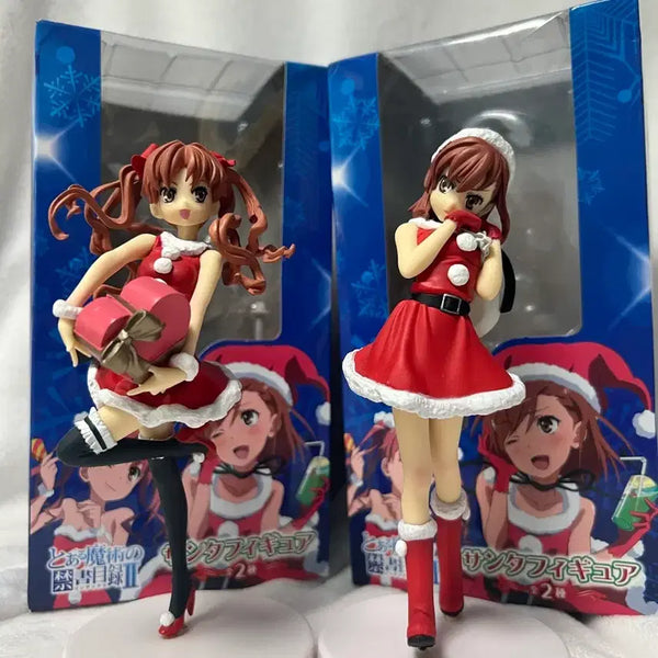 [BUNJANG] A Certain Scientific Railgun Mikoto Misaka & Kuroko Shirai Santa Figure / 어과초 어마금 미사카 미코토 시라이 쿠로코 산타 피규어