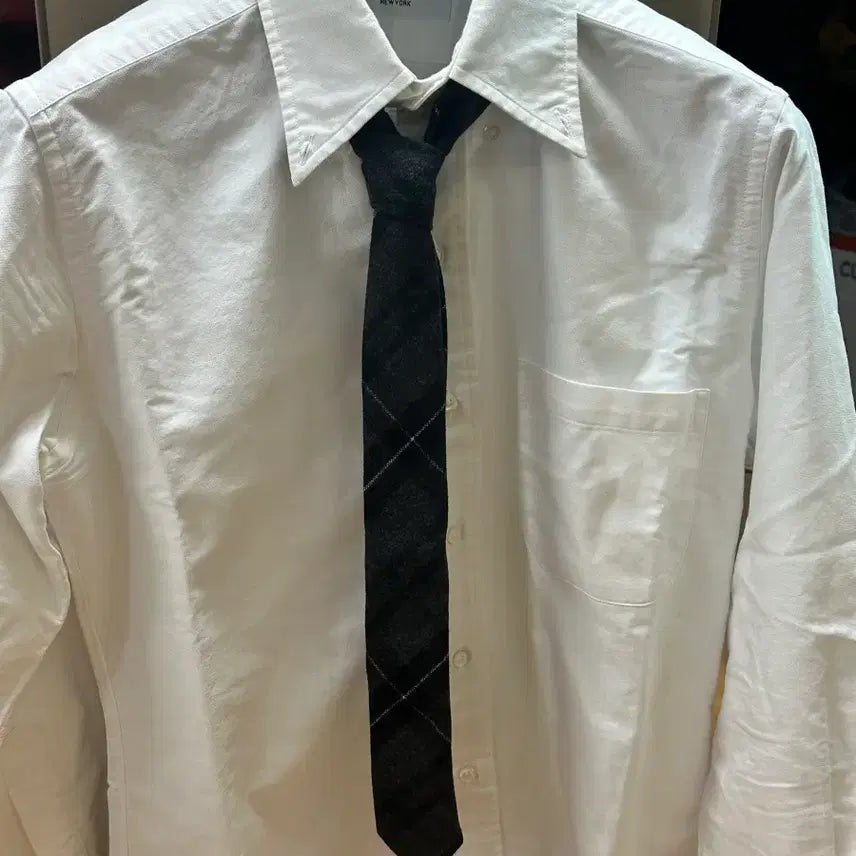 [BUNJANG] Thom Browne Check Wool Cashmere Blend Tie / 톰브라운 넥타이 체크
