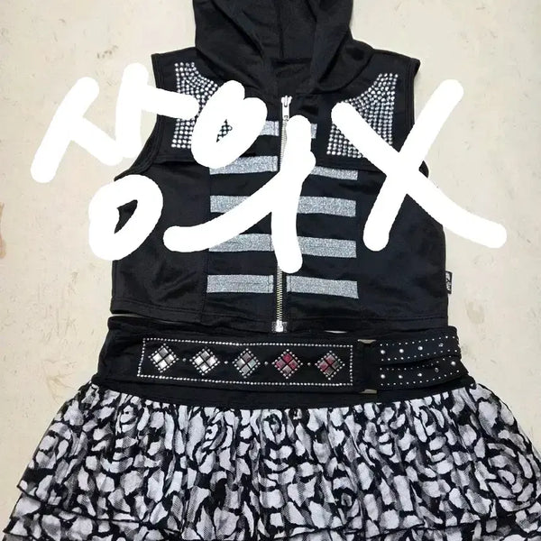[BUNJANG] Aerobics Workout Set with Frill Skirt / 에어로빅운동복