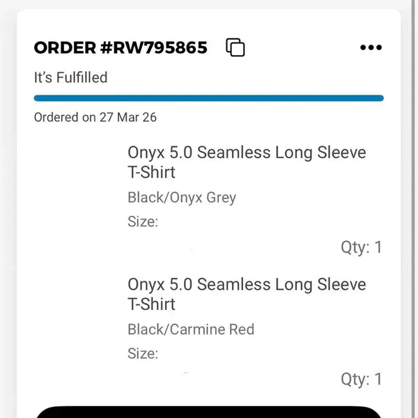 [BUNJANG] Gymshark Onyx Long Sleeve Top Size S / 짐샤크 오닉스 긴팔 s