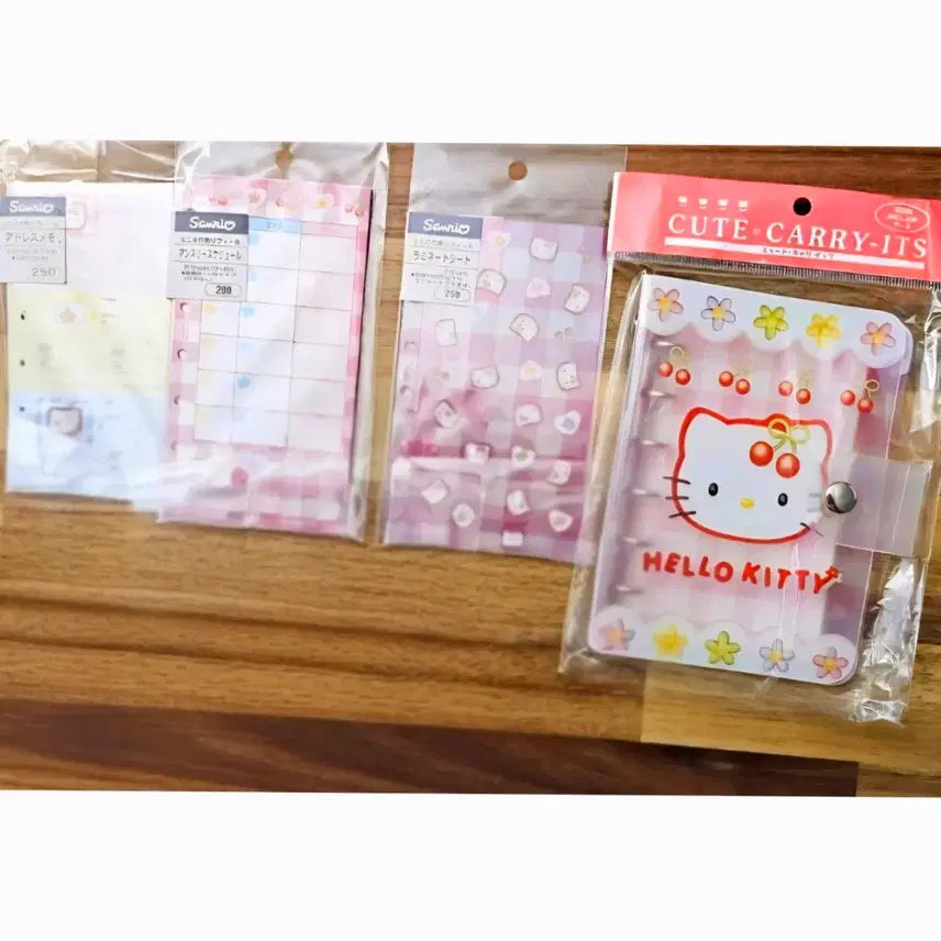 [BUNJANG] Cherry Kitty & Tulip Kitty Diary Inserts 3-Set / 체리키티 다이어리 속지 3종세트, 튤립키티 다이어리 속지