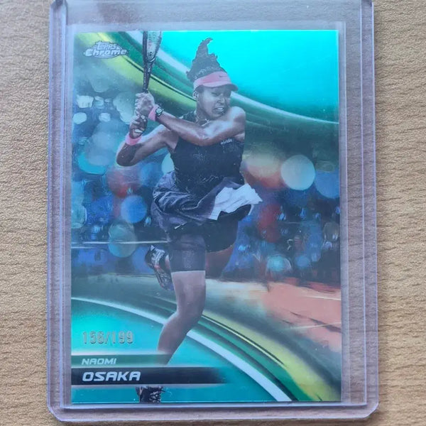 [BUNJANG] Naomi Osaka 2025 Top Chrome Tennis Aqua Refractor Card 199 Limited / 2025 탑스크롬 테니스 나오미 오사카 199한정 아쿠아 리프렉터카드