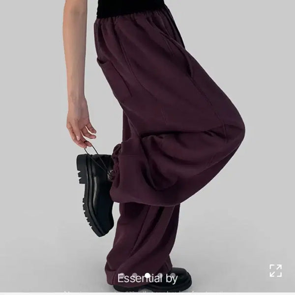 [BUNJANG] Manique Coto Two-Way Training Jogger Pants Burgundy / 새상품) 매니크 코토 투웨이 트레이닝 팬츠 조거 팬츠 버건디 보라색