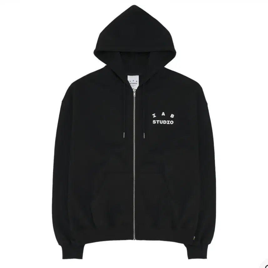 [BUNJANG] IAB Studio 26SS Hooded Zip-Up Black M / [M] 아이앱 스튜디오 후드 집업 블랙 26SS