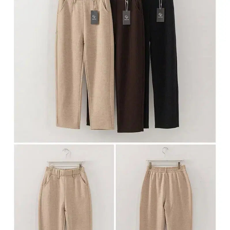 [BUNJANG] Knit Banding Slack Pants - Straight Fit, Comfortable Daily Wear / 밴딩 슬랙스 바지 스트레이트 핏 데일리팬츠 신축성 편안한착용감 홈쇼핑제품