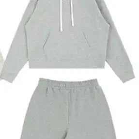 [BUNJANG] Women's Hoodie & Shorts Set / (새상품) 여성 후드티&반바지 트레이닝 세트