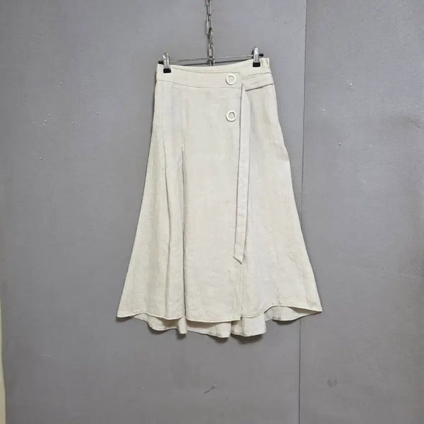 [BUNJANG] VOV Linen Skirt Beige Size 55 / VOV 연베이지 린넨 스커트 55  N5718