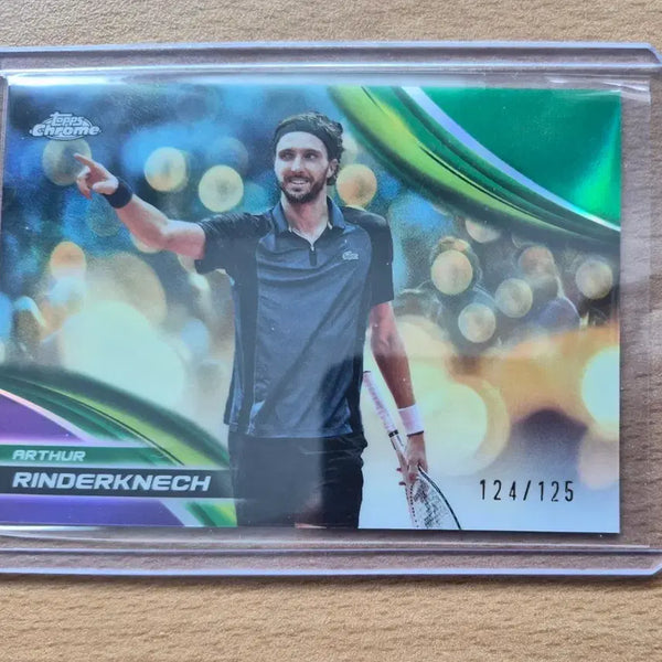 [BUNJANG] Topscrom Tennis Arthur Rinderknech 125 Limited Edition Purple Green Reflector Card 2025 / 2025 탑스크롬 테니스 아르투르 린데르크네슈 125한정 퍼플그린리프렉터