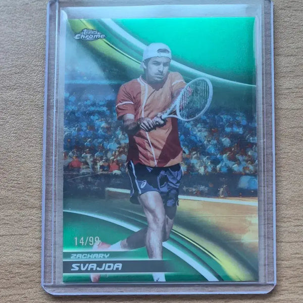 [BUNJANG] 2025 Topps Chrome Tennis **Zachary)** **Sve** **- **Green Refractor Card** (99ct Limited Edition) / 2025 탑스크롬 테니스 재커리 스베이더 99한정 그린 리프렉터카드