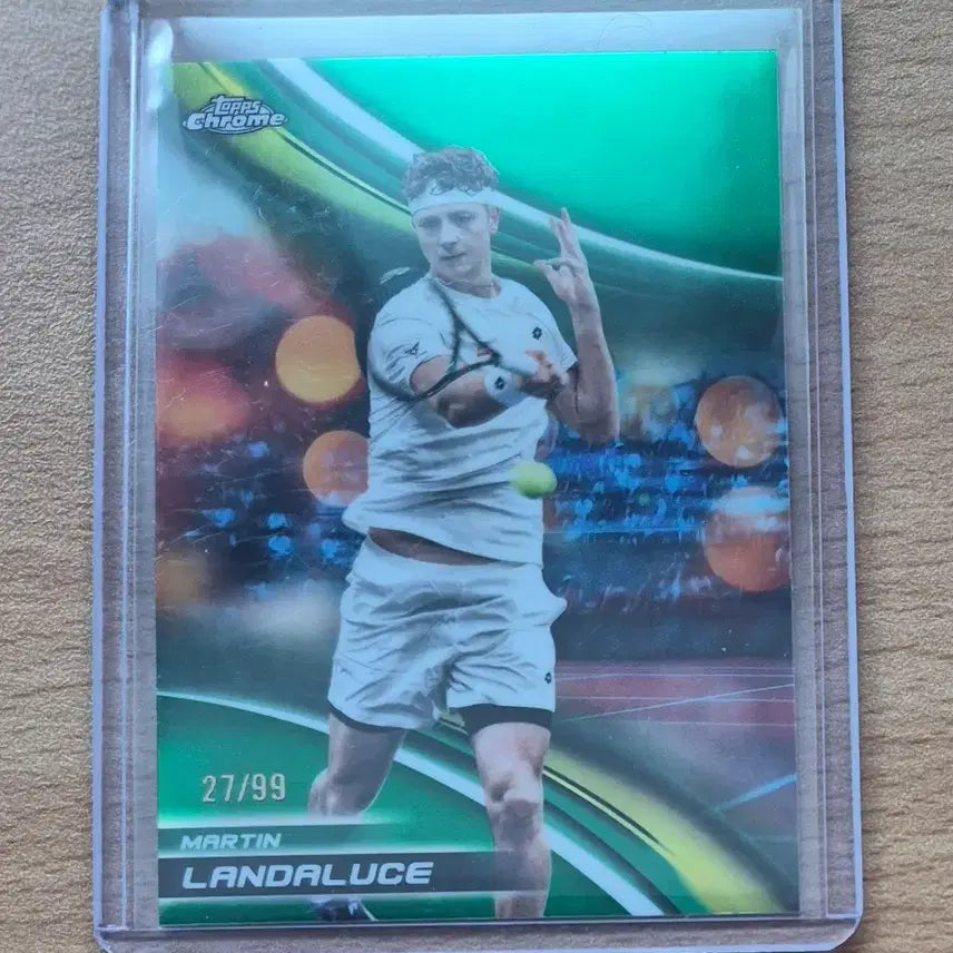 [BUNJANG] Top Chrome Tennis Zachary Svayda 99 Limited Edition Green Refractor Card / 2025 탑스크롬 테니스 마틴 란달루스 99한정 그린 리프렉터카드