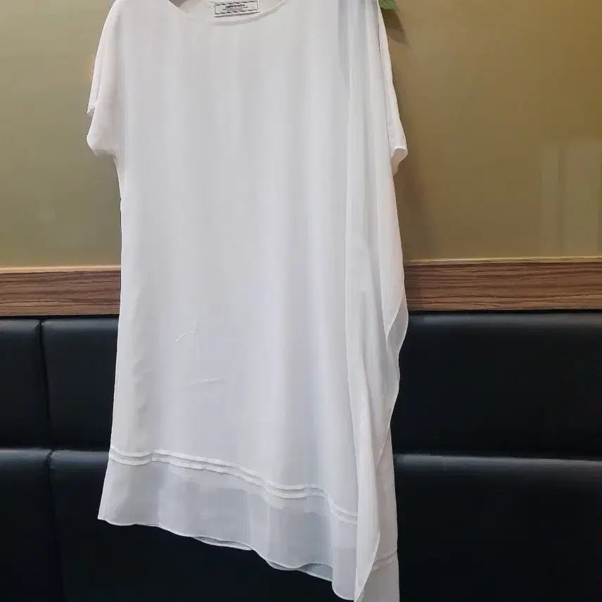 [BUNJANG] White Chiffon Midi Dress / 화이트 쉬폰 미디원피스