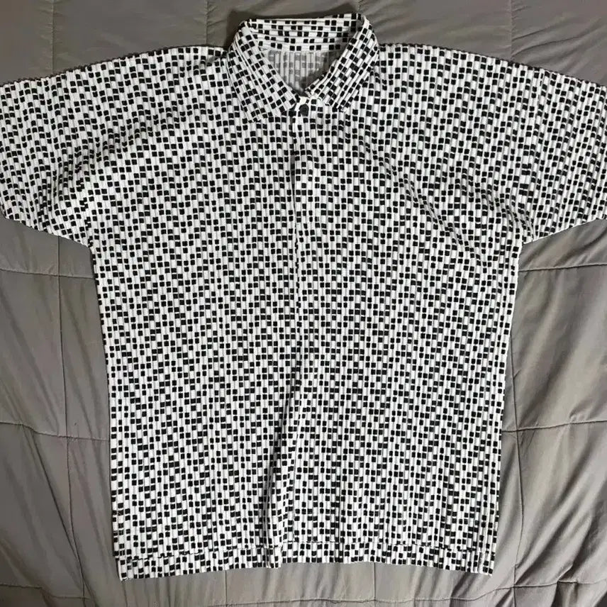 [BUNJANG] Homme Plissé Issey Miyake Half-Sleeve Collar T-Shirt Size 4 / [4]옴므플리세 반팔카라