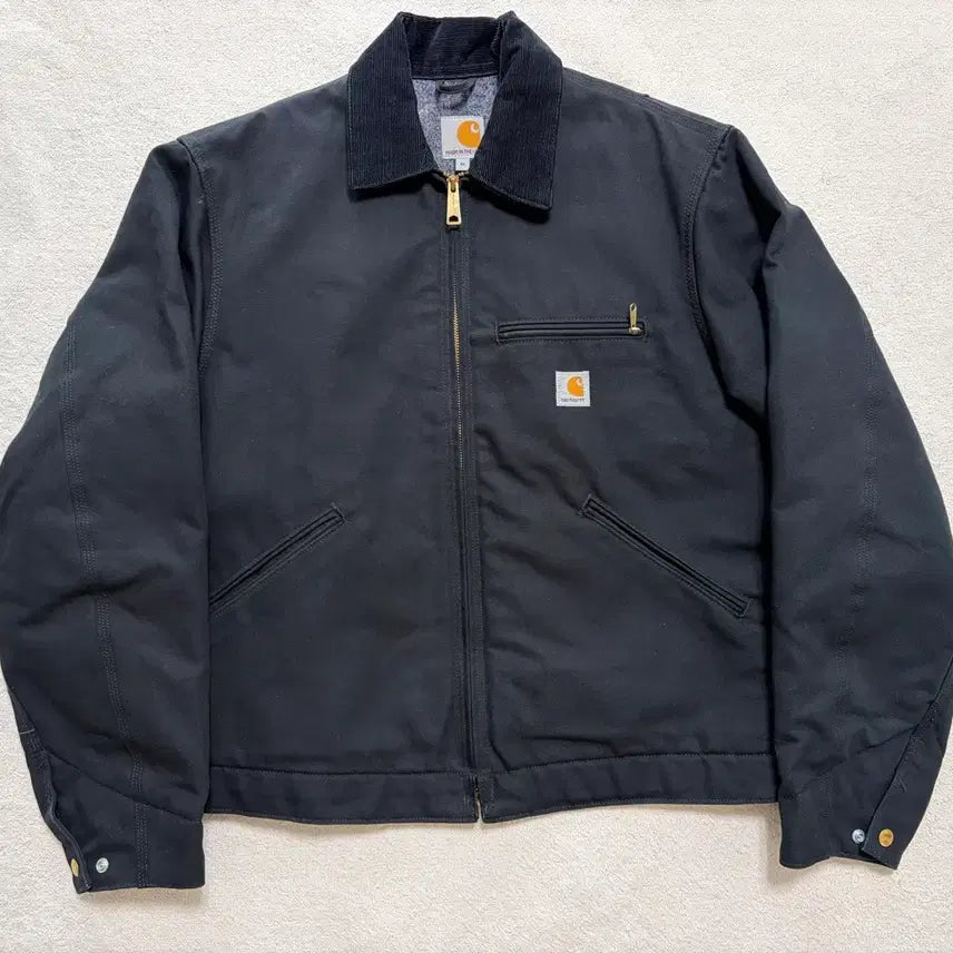 [BUNJANG] Carhartt J001 Detroit Work Jacket (Made in USA) Black / [M]칼하트 j001 디트로이트 워크 자켓 (Made in USA) 블랙