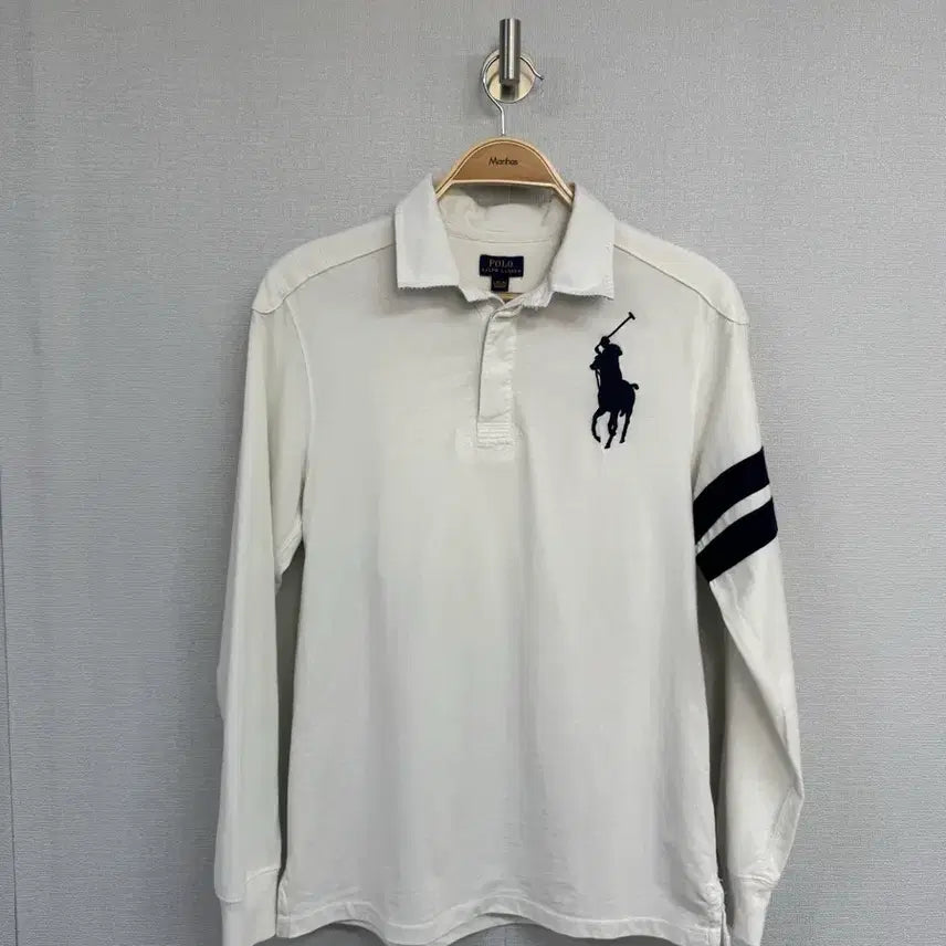 [BUNJANG] Polo Ralph Lauren Big Pony Rugby Long Sleeve T-Shirt / 폴로 랄프로렌 빅포니 럭비 긴팔 티셔츠