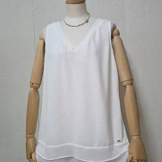 [BUNJANG] Tommy Hilfiger Sleeveless Blouse / 타미힐피거 민소매 블라우스