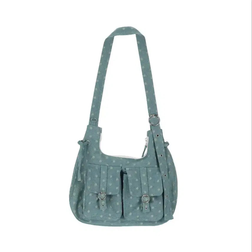 [BUNJANG] Uncommonway Club Handmade Vintage Dot Pocket Bag Shoulder Crossbody Bag / 언커먼웨이클럽 핸드메이드 빈티지 포켓 백 숄더 크로스백 도트 땡땡이 가방
