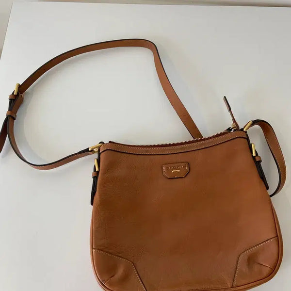 [BUNJANG] Beanpole Leather Crossbody Bag / 빈폴 가죽 크로스백