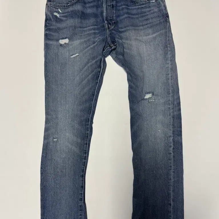 [BUNJANG] Polo Ralph Lauren Sullivan Slim Fit Distressed Button-Fly Denim Pants / 정품! 폴로 랄프로렌 설리반 슬림 데미지 버튼 데님팬츠