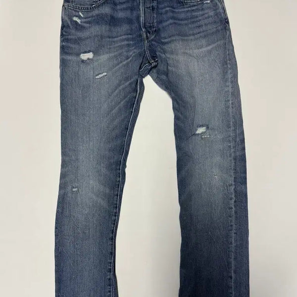 [BUNJANG] Polo Ralph Lauren Sullivan Slim Fit Distressed Button-Fly Denim Pants / 정품! 폴로 랄프로렌 설리반 슬림 데미지 버튼 데님팬츠