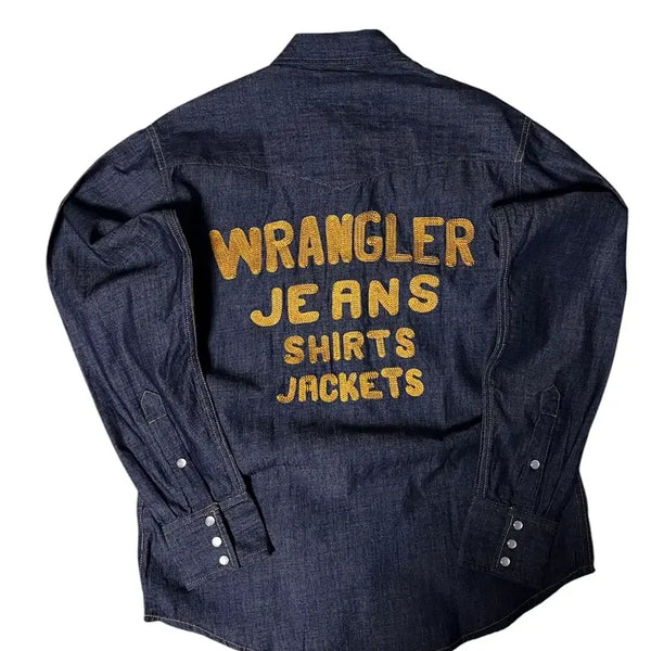 [BUNJANG] Wrangler Western Denim Shirt - Size S / (새상품) 랭글러 데님 셔츠 웨스턴 남방 S