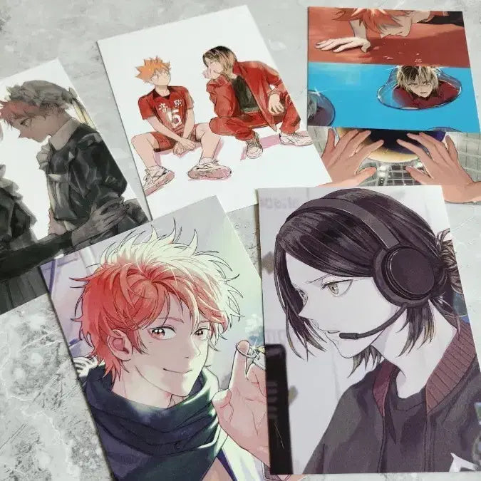[BUNJANG] Haikyuu!! Kenma Kozume & Shoyo Hinata Postcard Bundle (Unofficial) / 하이큐 비공식 하임 통판 켄마 히나타 엽서 일괄 켄히나
