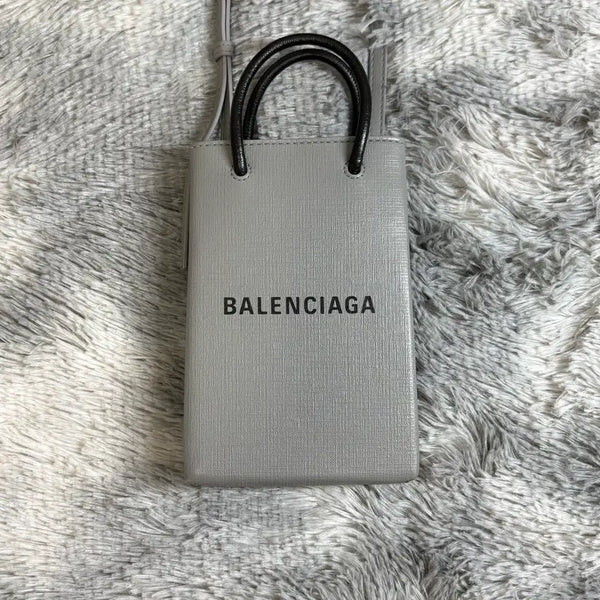 [BUNJANG] Balenciaga Phone Holder Mini Bag Grey / [OS,감정서보유] 발렌시아가 폰홀더백 미니 그레이