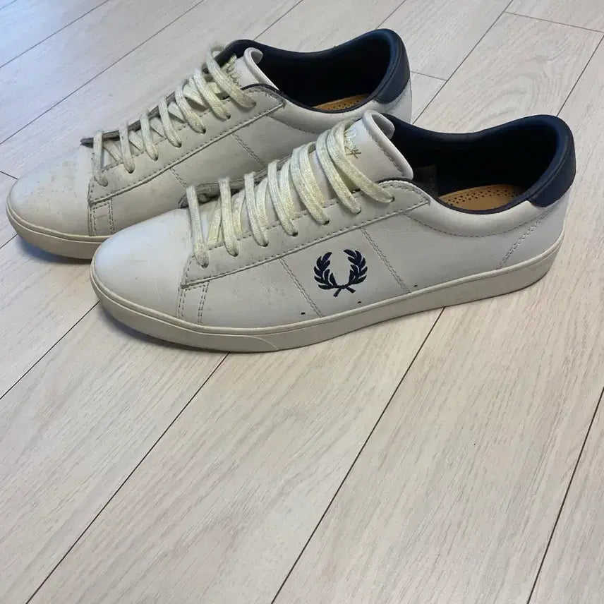 [BUNJANG] Fred Perry Men's Sneakers White Size 270 / 프레드페리 남성 스니커즈 화이트 사이즈270